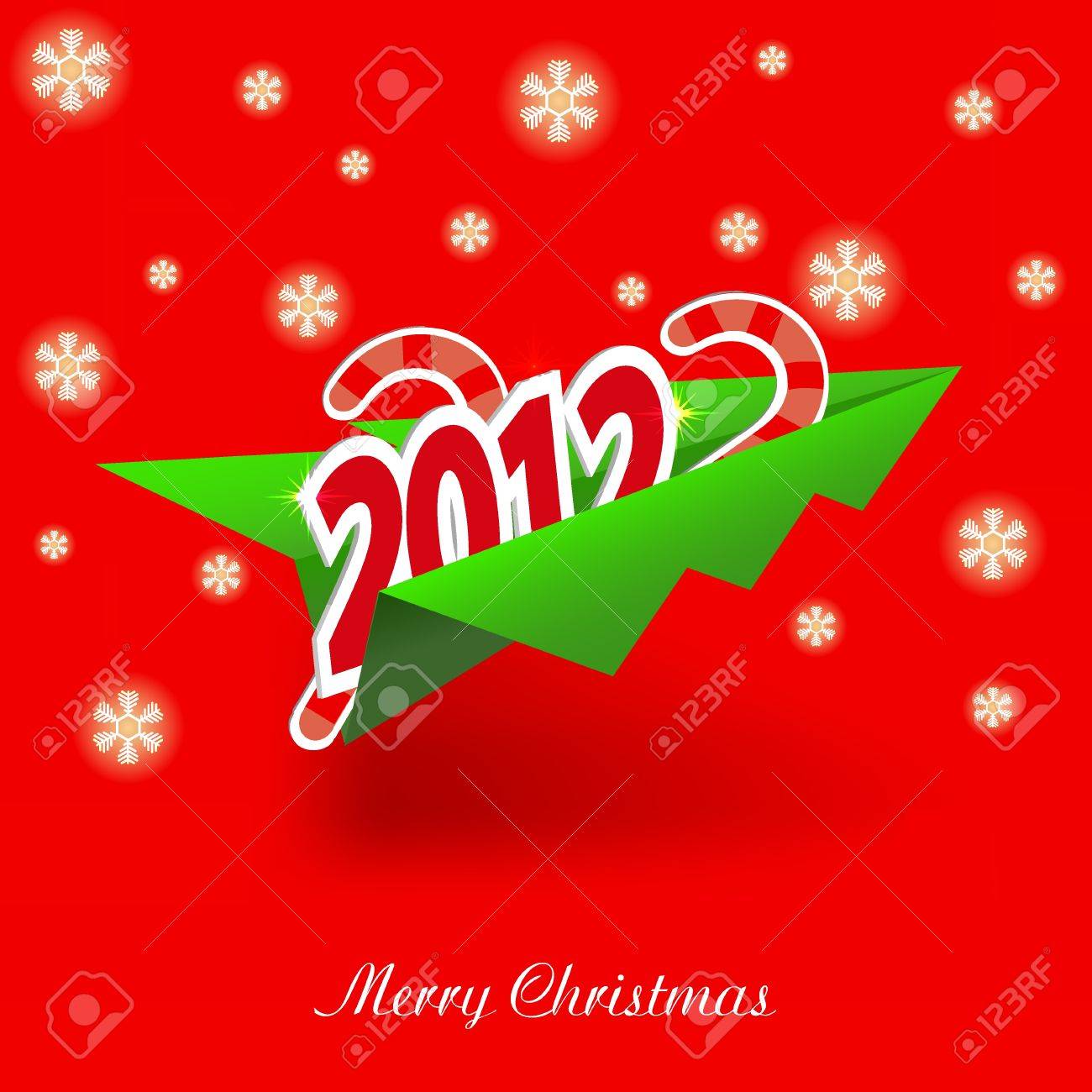 Vector Concept Of The Christmas Tree And Origami AirplaneBest Vector Concept Of The Christmas Tree And Origami AirplaneBest