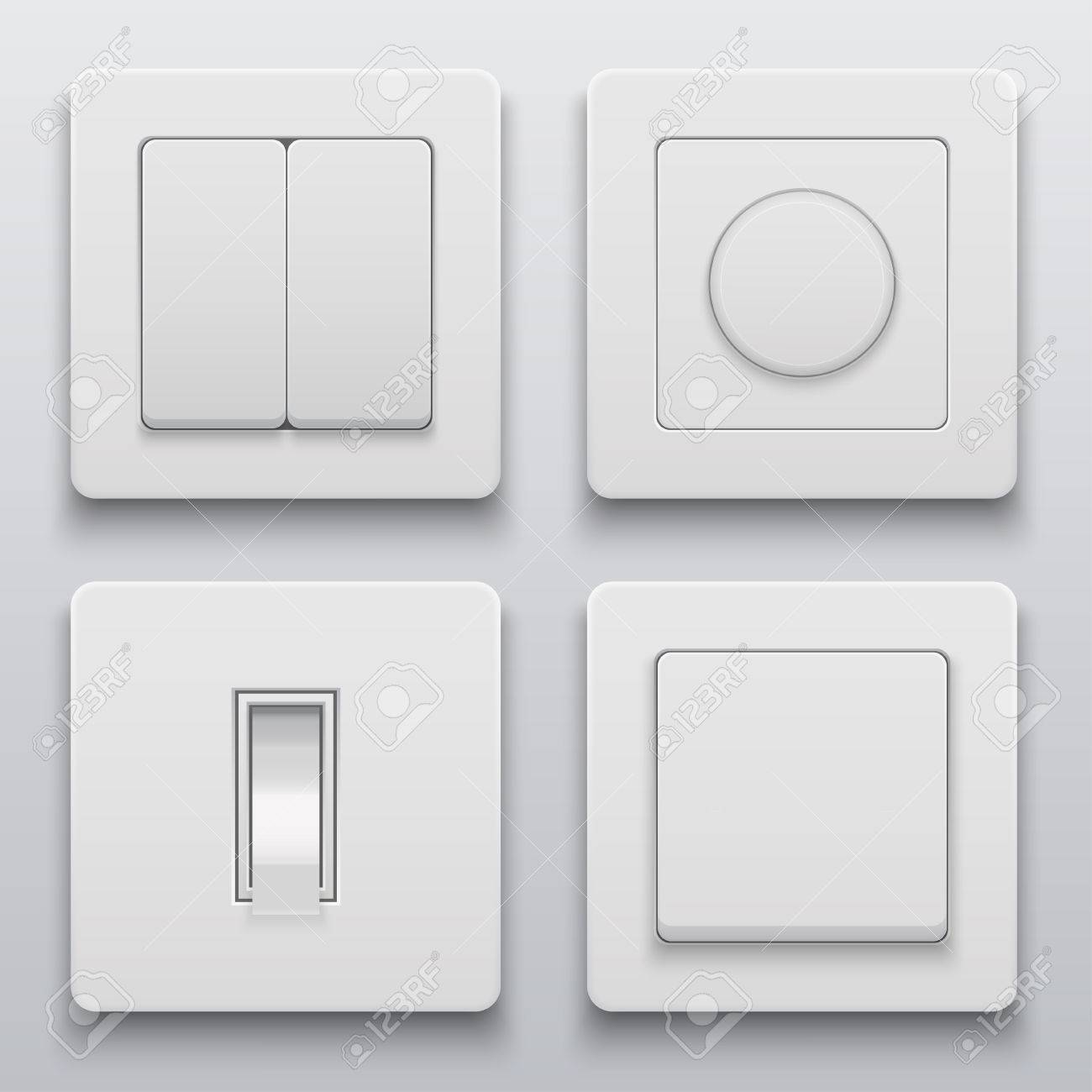 Modern Light Switches >> Vector Modern Light Switch Icons Set On Light Background Royalty Modern Light Switches >> Vector Modern Light Switch Icons Set On Light Background Royalty