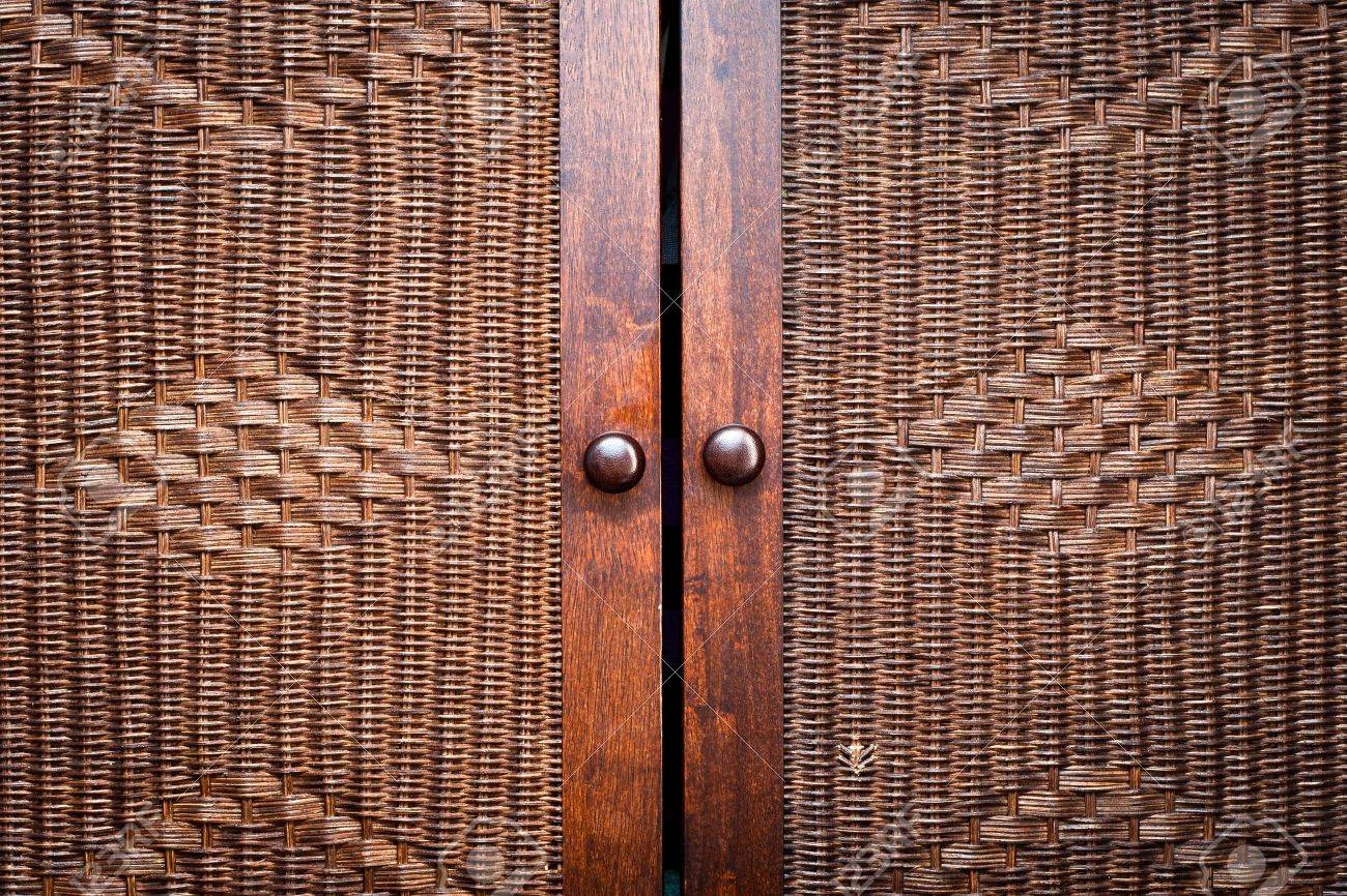 Doors Of A Nice Wooden Moroccan Wardrobe Stock Photo Picture And