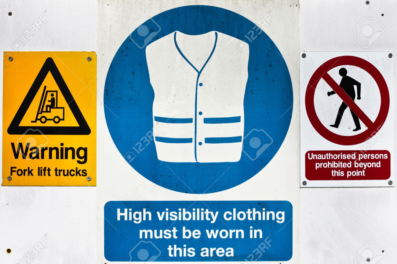 健康及び安全警告標識工事現場 の写真素材 画像素材 Image