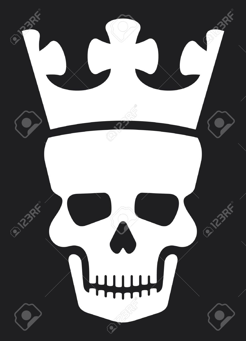 Totenkopf mit Krone Totenkopf mit Krone