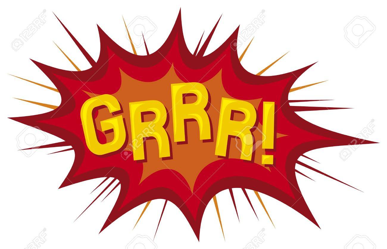 Dessin Anim - Grrr Bande Dessine Clip Art Libres De Droits ...