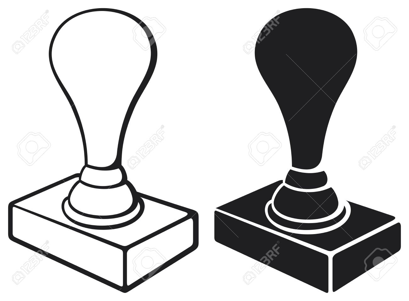 black stamp isolated on white background rubber stamp office