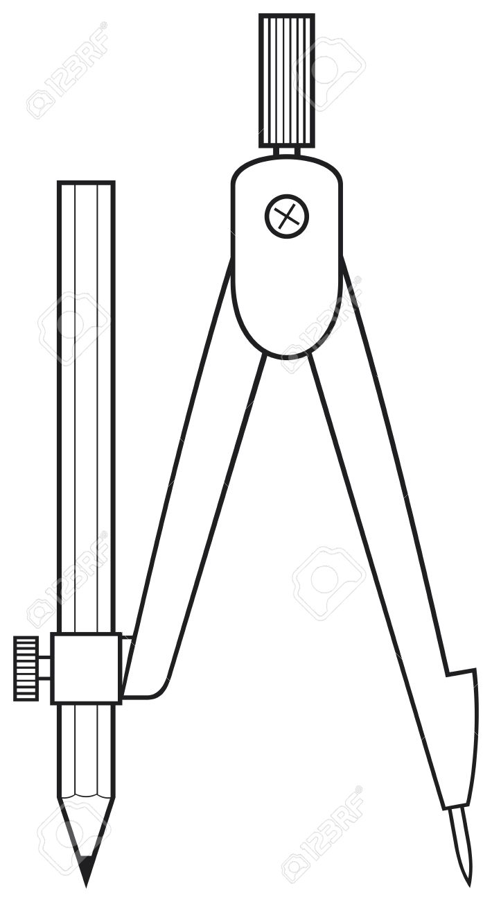 School Compasses Drawing Compass With Pencil Royalty Free Cliparts Vectors And Stock Illustration Image