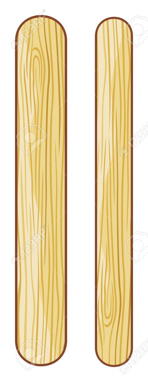 wooden ice lollies