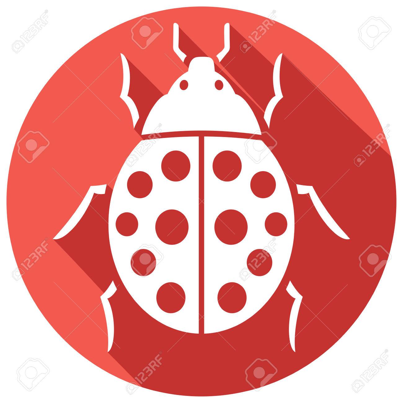 てんとう虫フラット アイコン レディバグ のイラスト素材 ベクタ Image