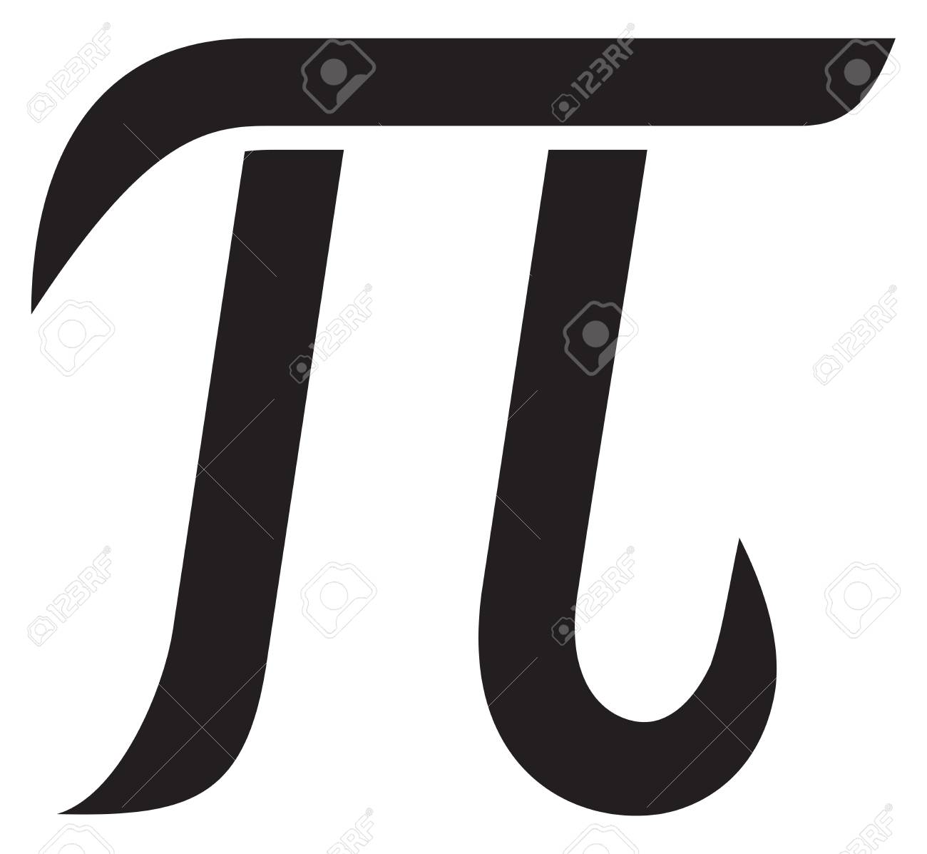 greek letter pi vector illustration royalty free cliparts vectors greek letter row