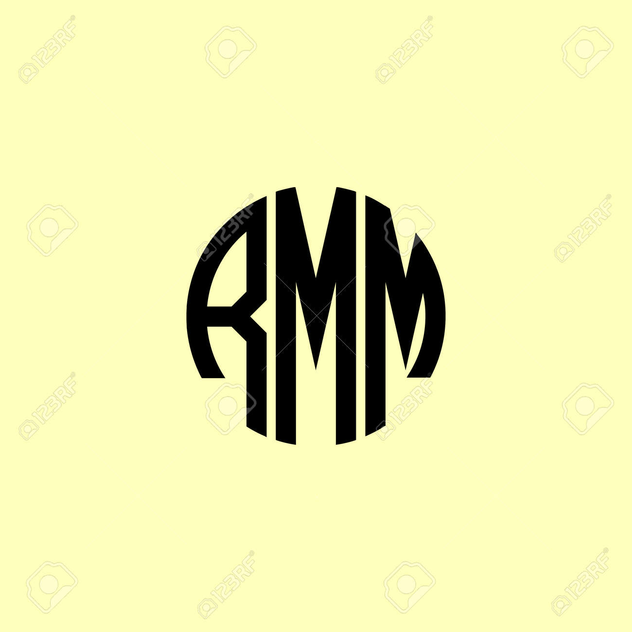 Creative Rounded Initial Letters RMM Logo. It will be suitable for which company or brand name start those initial. - 171682913 Creative Rounded Initial Letters RMM Logo. It will be suitable for which company or brand name start those initial. - 171682913
