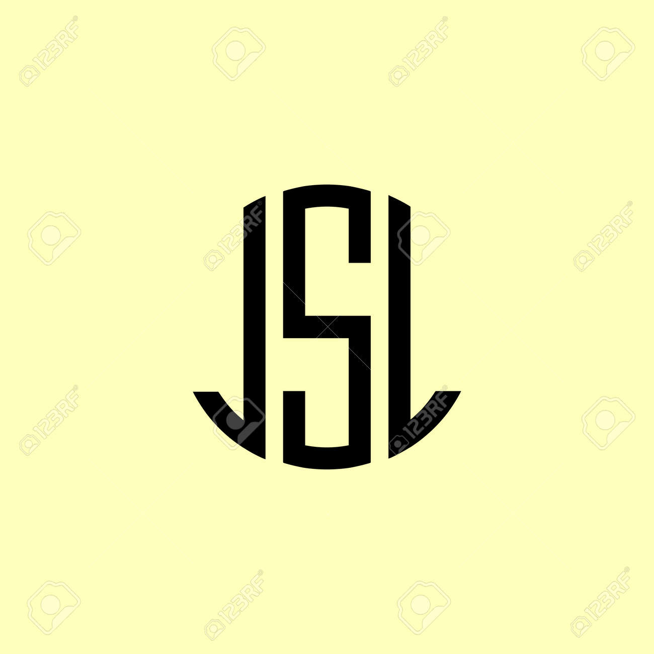 Creative Rounded Initial Letters JSL Logo. It Will Be Suitable For Which  Company Or Brand Name Start Those Initial. Royalty Free SVG, Cliparts,  Vectors, and Stock Illustration. Image 176774513., image size:1300x1300