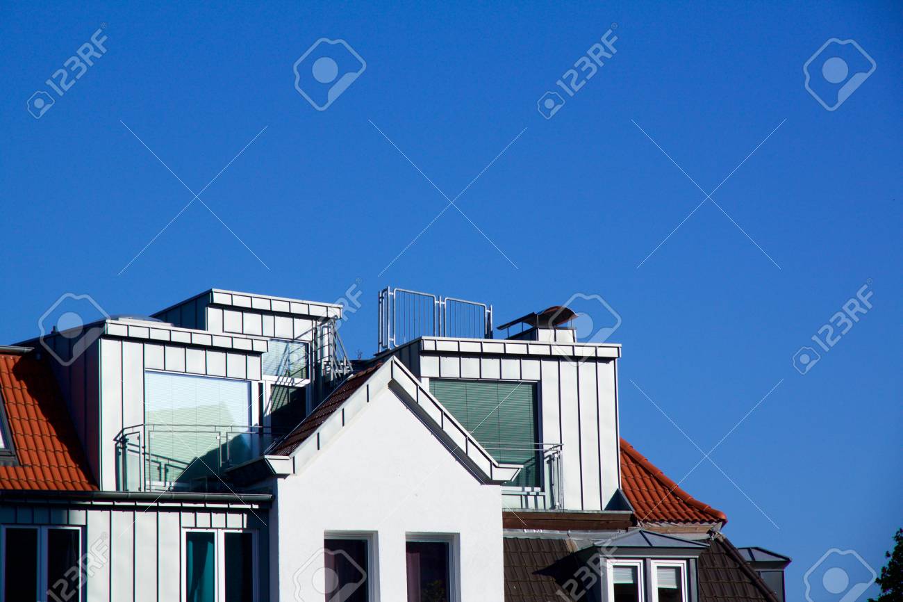 Close-up view on a new construction apartment with dormer windows - 78451787 Close-up view on a new construction apartment with dormer windows - 78451787