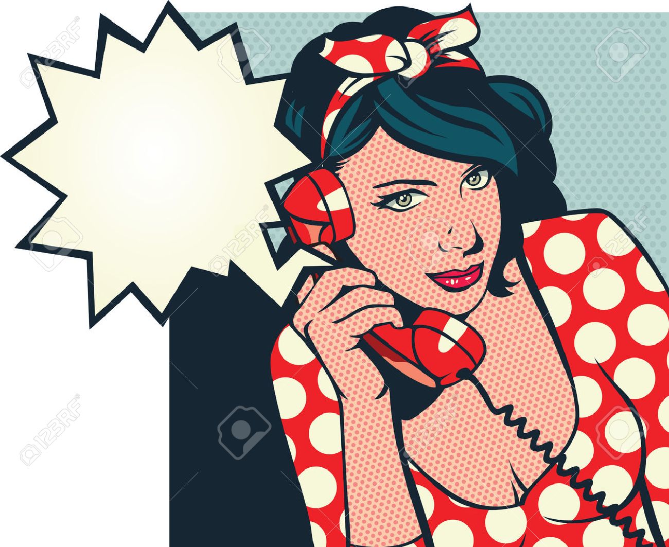 電話で話しているレトロな女の子 のイラスト素材 ベクタ Image 電話で話しているレトロな女の子 のイラスト素材 ベクタ Image