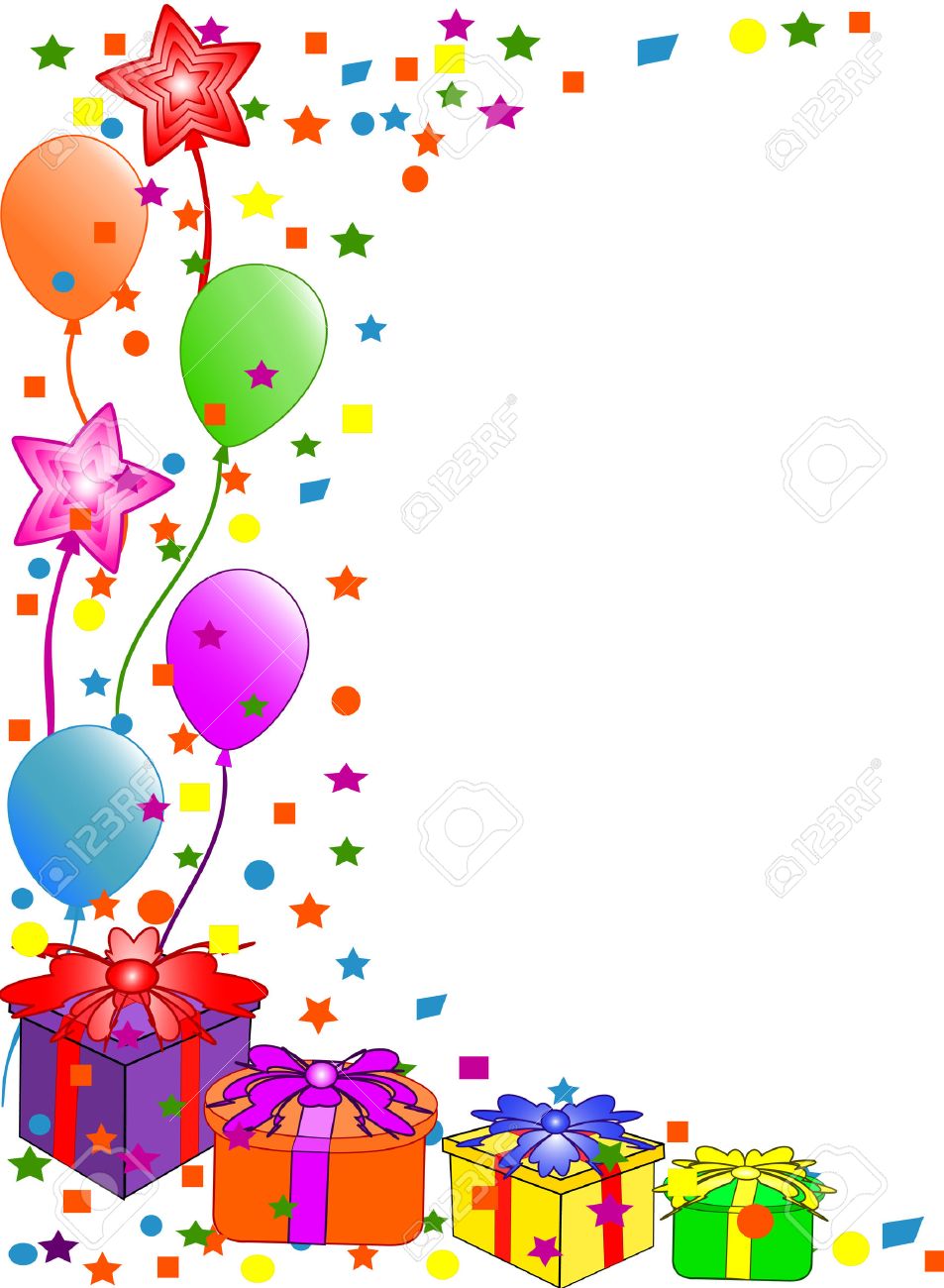 Happy Birthday Background. Vector Royalty Free SVG, Cliparts ...