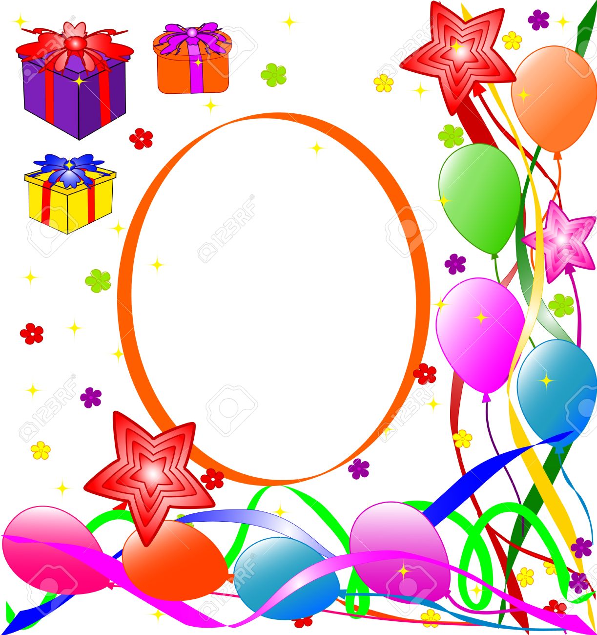 Vector Illustration Of Happy Birthday Background Royalty Free SVG,  Cliparts, Vectors, And Stock Illustration. Image 6174429.