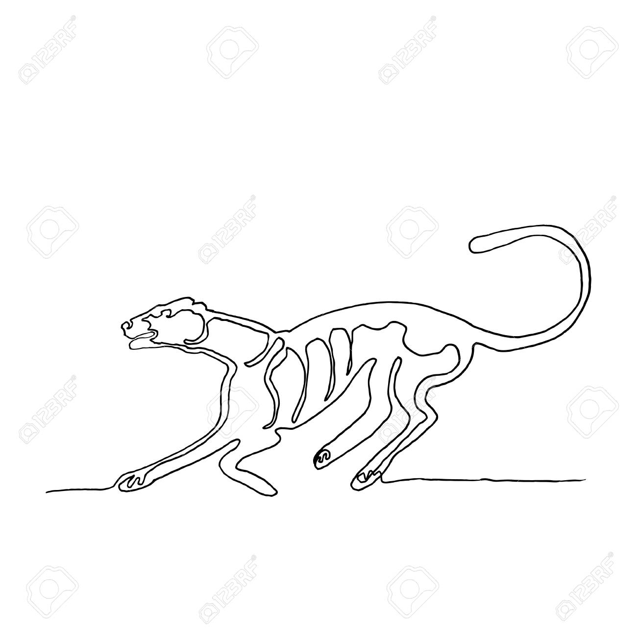 puma negro corriendo