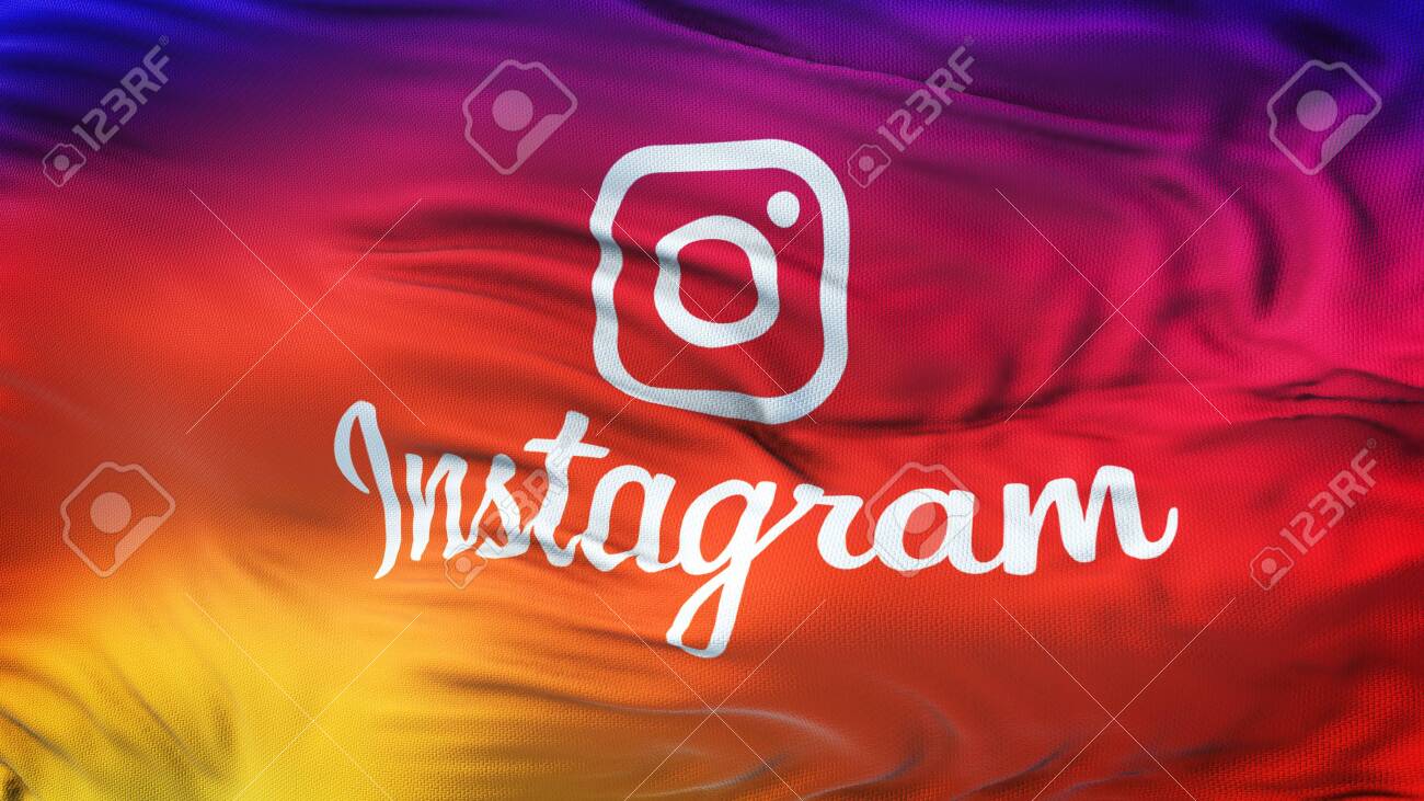 instagram logo colorful smooth gradient wave background wallpaper