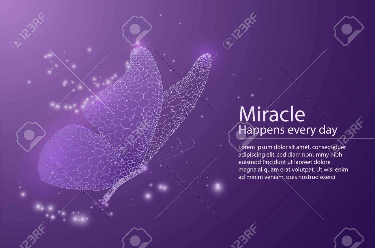 Butterfly composed of honeycomb. Low poly vector illustration of a star sky or space or underwater. The landing page or banner lines, dots and shapes. Wireframe technology light connection structure. - 127977545 Butterfly composed of honeycomb. Low poly vector illustration of a star sky or space or underwater. The landing page or banner lines, dots and shapes. Wireframe technology light connection structure. - 127977545