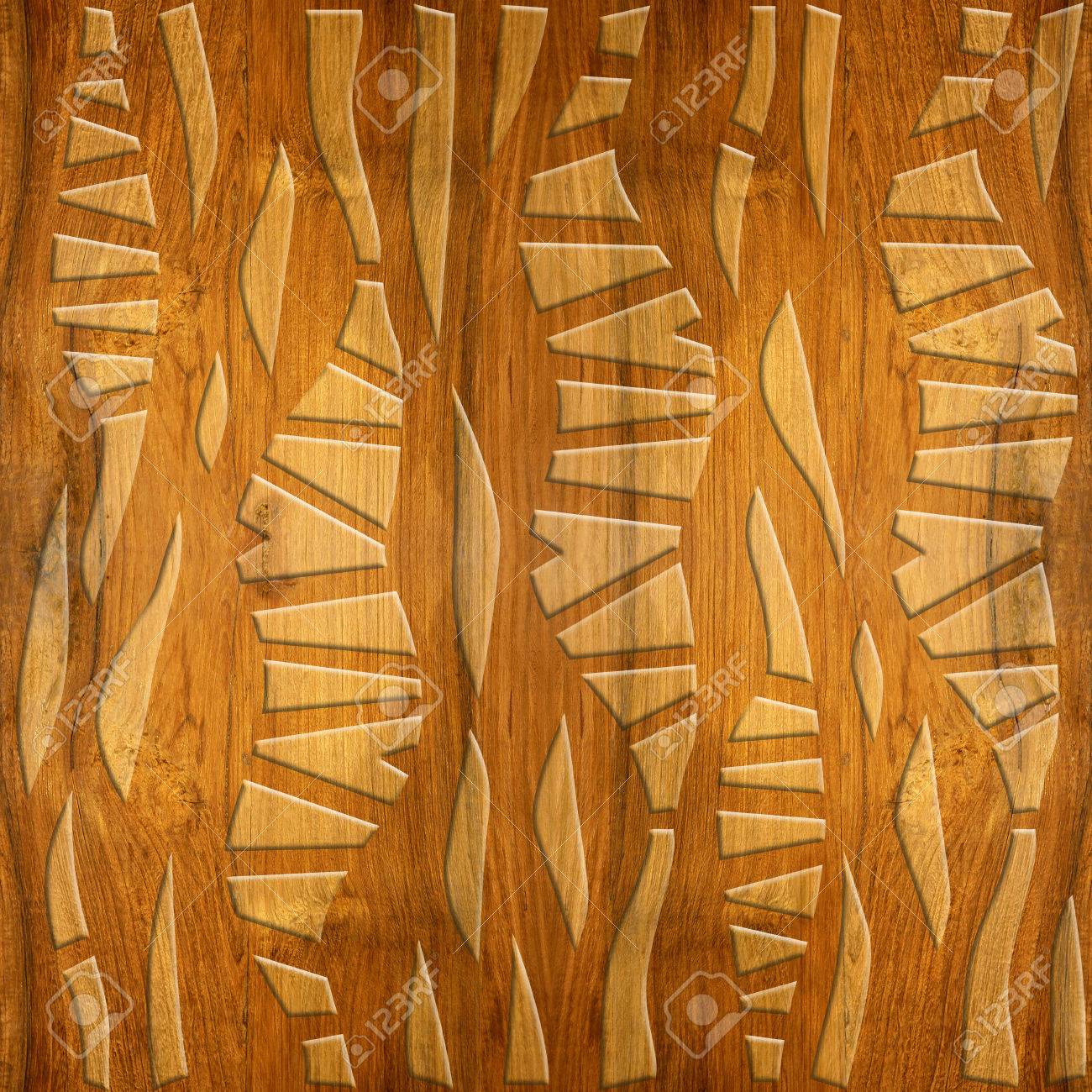 抽象的な装飾的な壁紙 桜ウッド テクスチャ シームレスな背景 内壁パネル パターン 架空の幾何学的なデザイン の写真素材 画像素材 Image