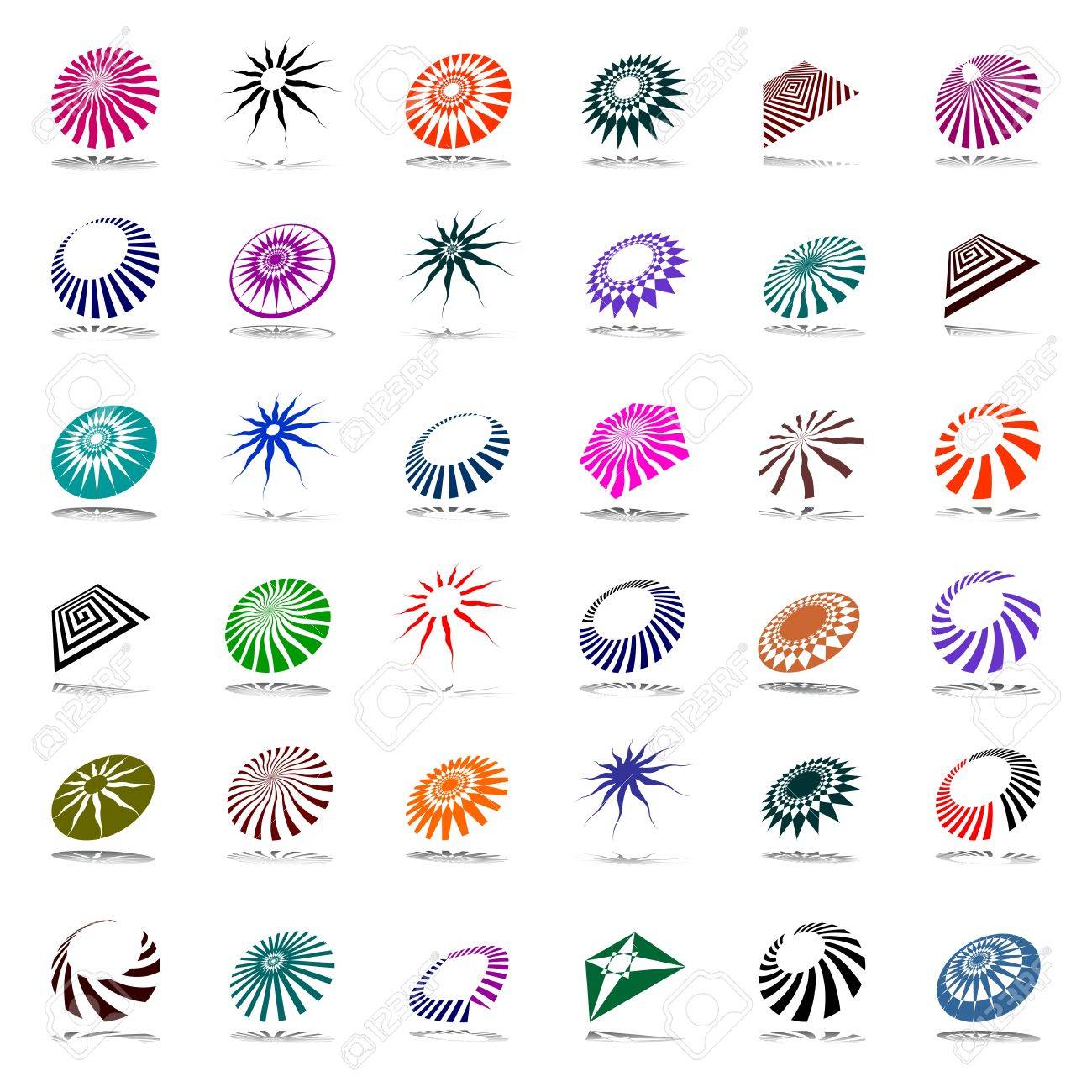 Design elements set Abstract icons Vector art - 16269669 Design elements set Abstract icons Vector art - 16269669