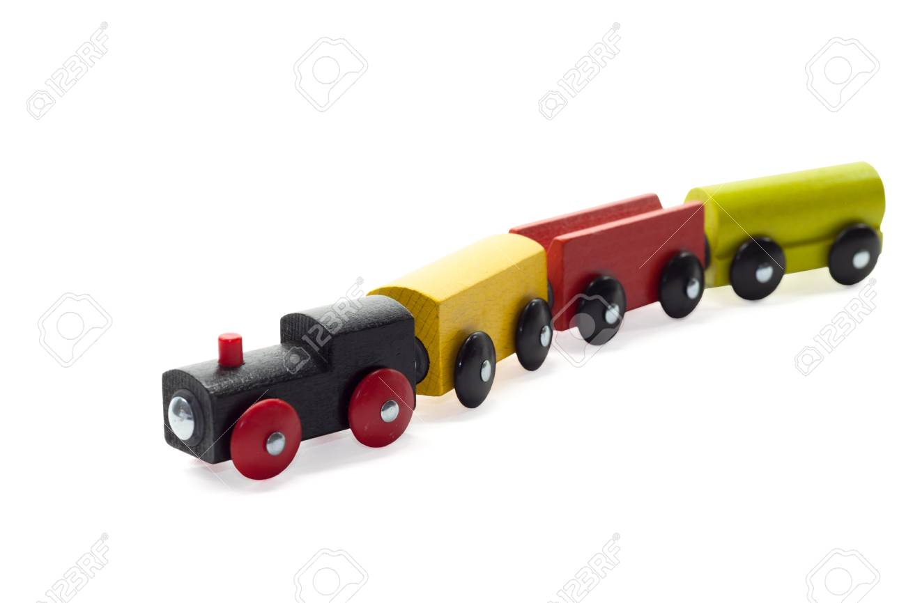 wooden train carriages