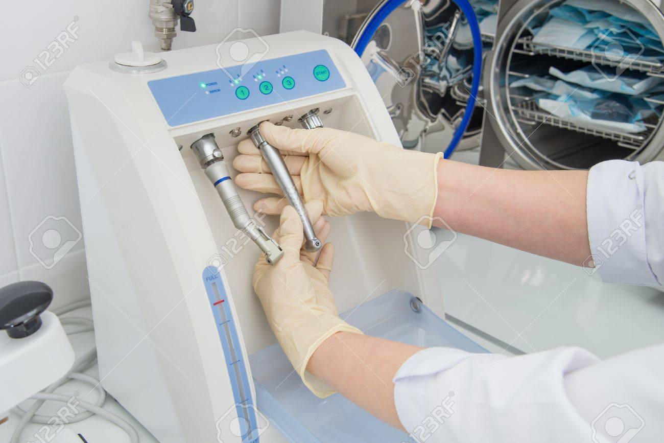 instrument sterilization and cleaning in dentistry nurse using dentistry nurse