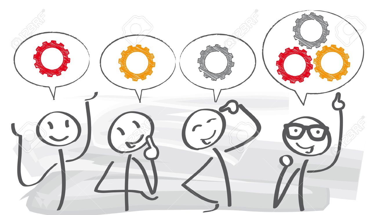 brainstorming creative team concept