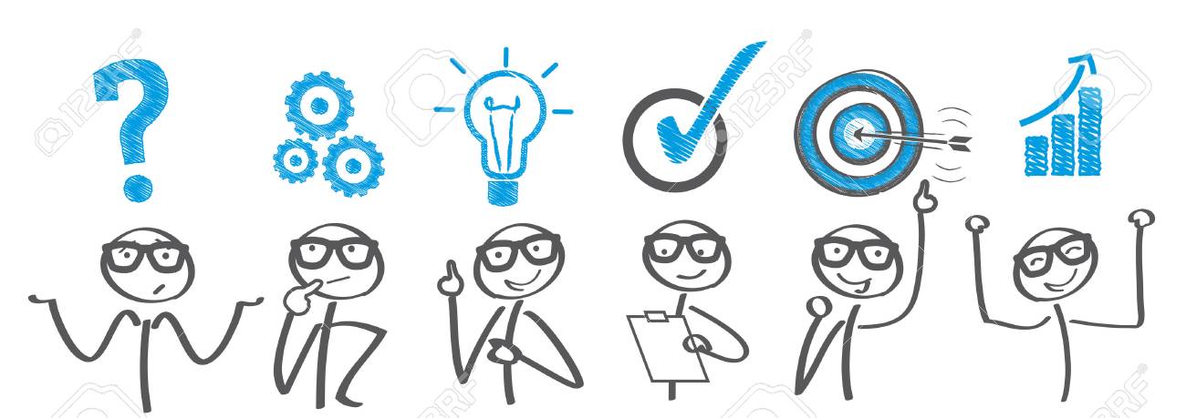 Brainstorming. Businessman solving a problem - 69589719 Brainstorming. Businessman solving a problem - 69589719