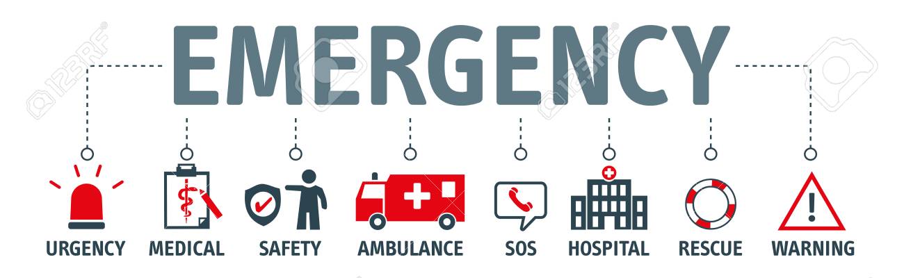 Emergency Vector Banner Design Concept Emergency Kit For