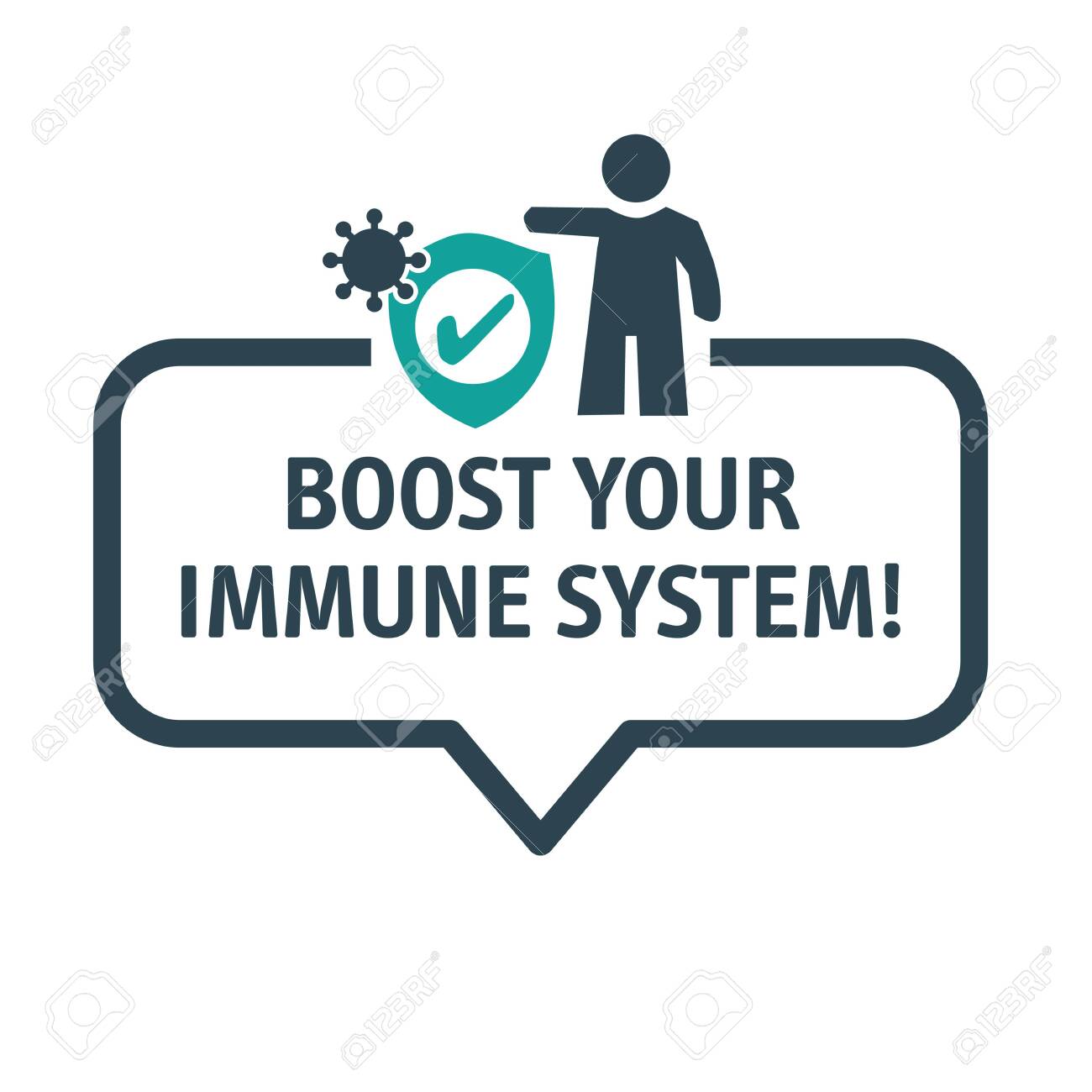 patient with shield and virus in front of it. boost your immune system. Vector illustration concept - 146296413 patient with shield and virus in front of it. boost your immune system. Vector illustration concept - 146296413