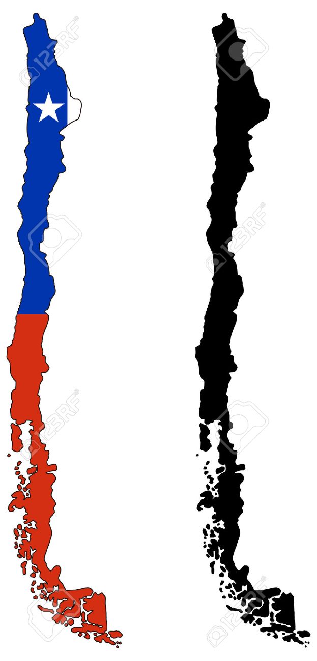 vector map and flag of chile royalty free cliparts vectors and
