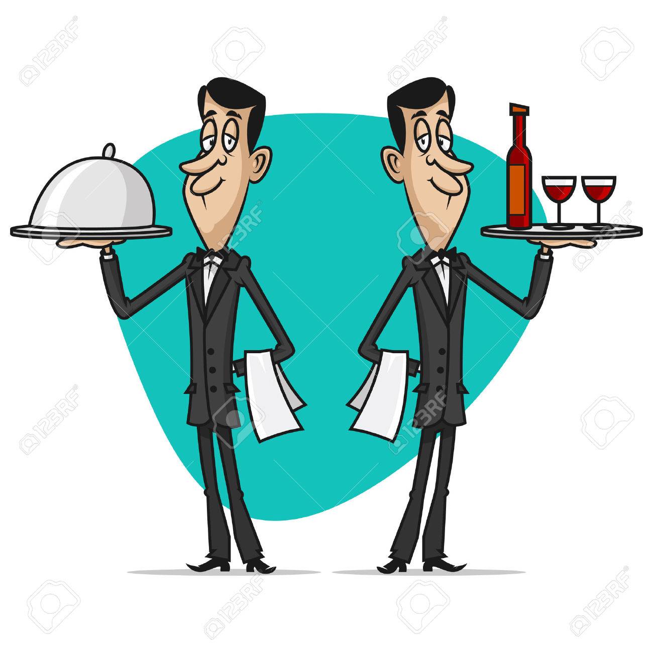Concept Waiters Holds Trays Royalty Free SVG, Cliparts, Vectors, and Stock  Illustration. Image 28110483., image size:1300x1300