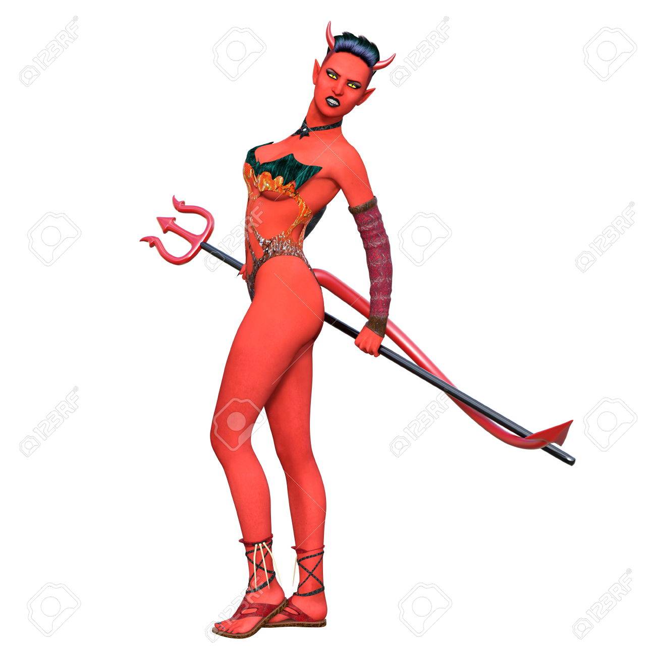 悪魔の女性 の写真素材 画像素材 Image