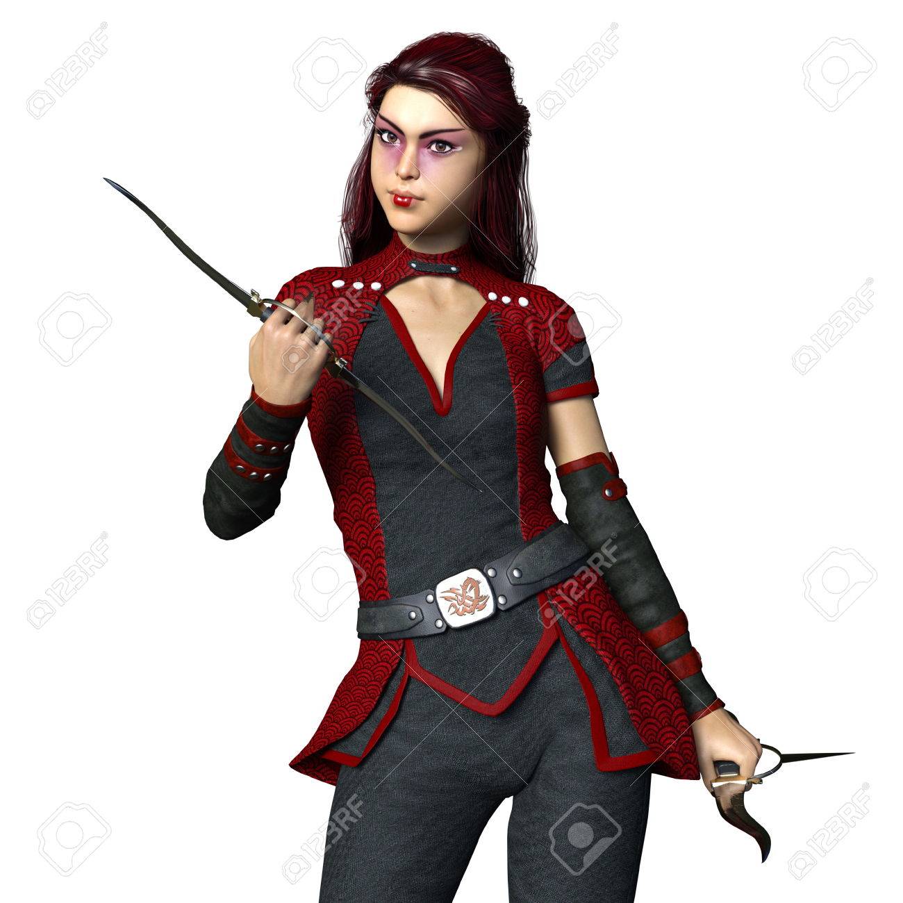Female Ninja Stock Photo Picture And Royalty Free Image Image