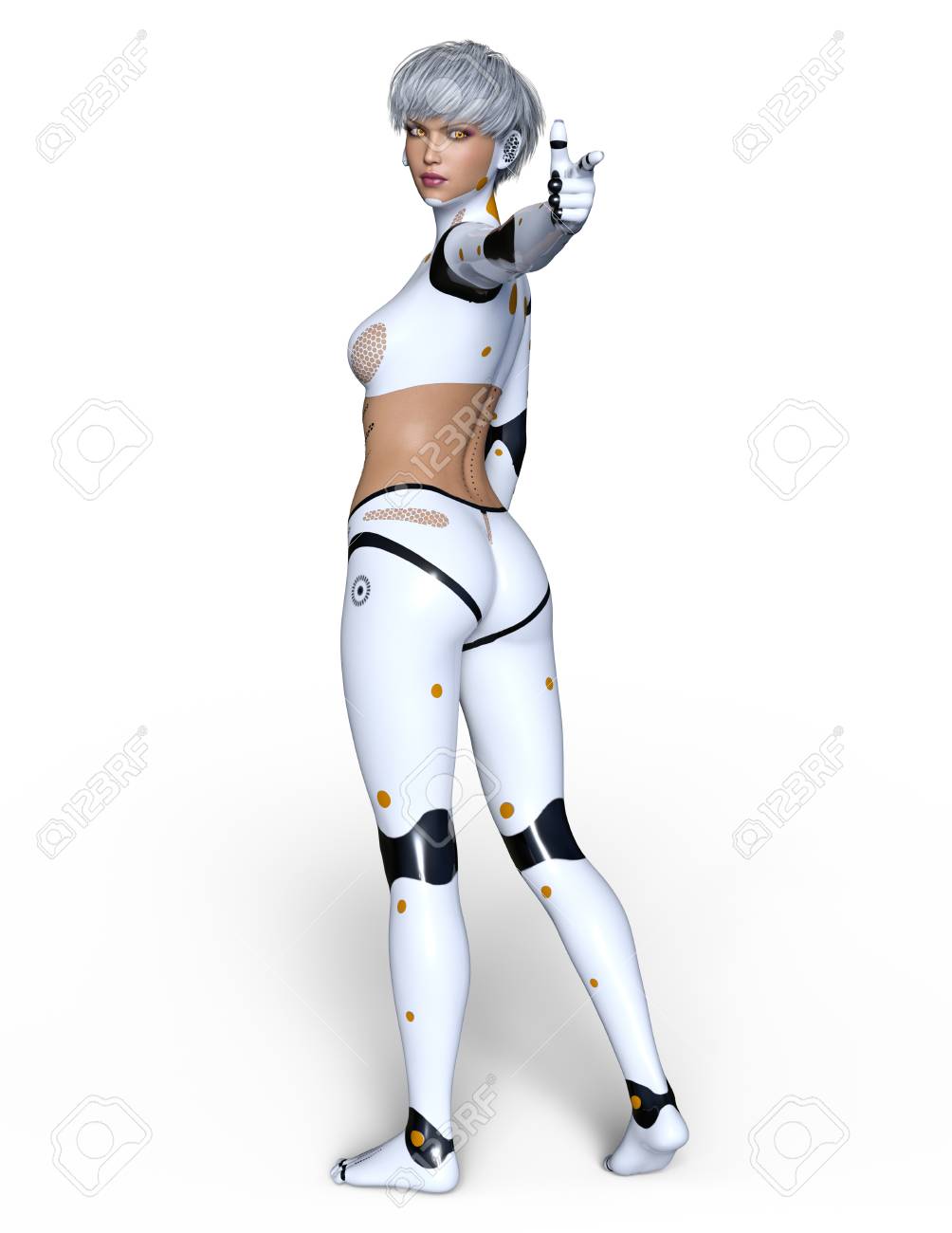 女性サイボーグ の写真素材 画像素材 Image