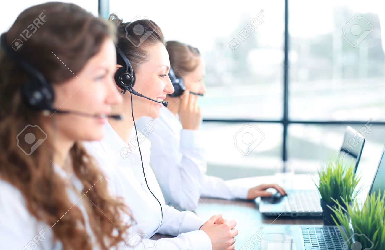 working at customer service