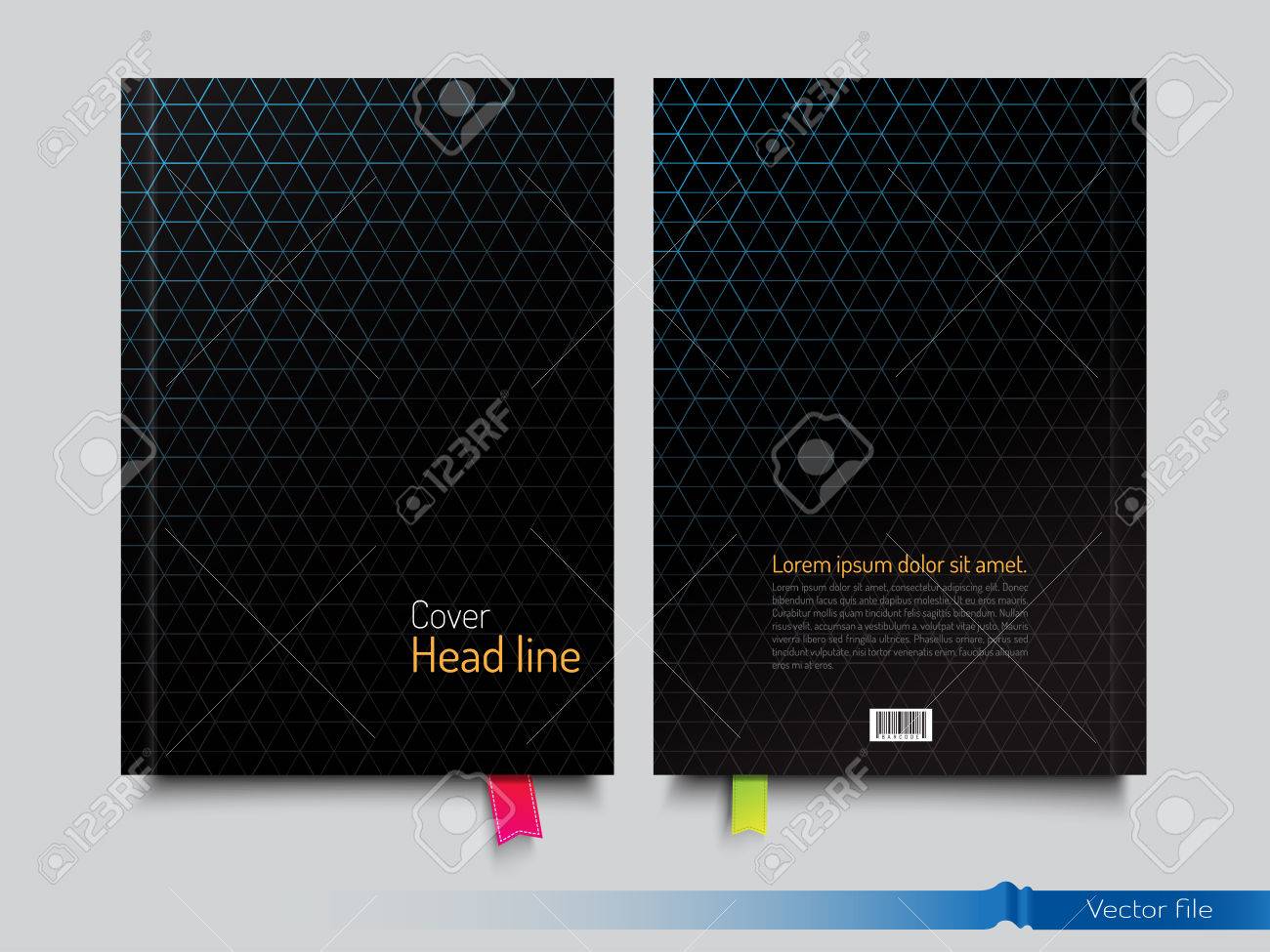 book cover or annual cover template design modern luxury concept file cover template