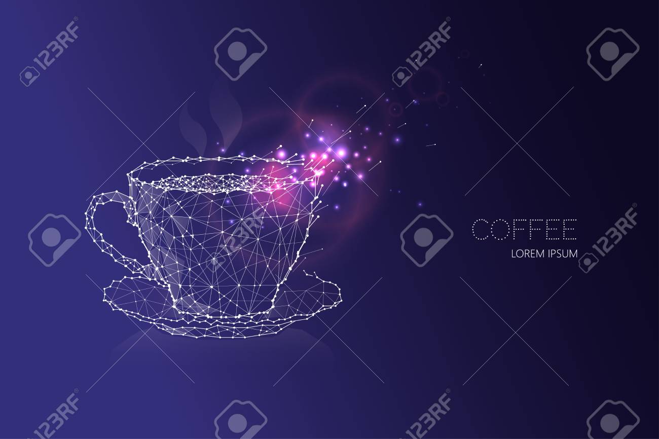 coffee cup starry night