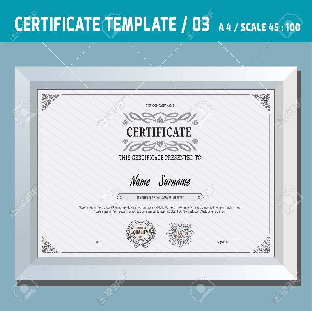 certificate of appreciation frame