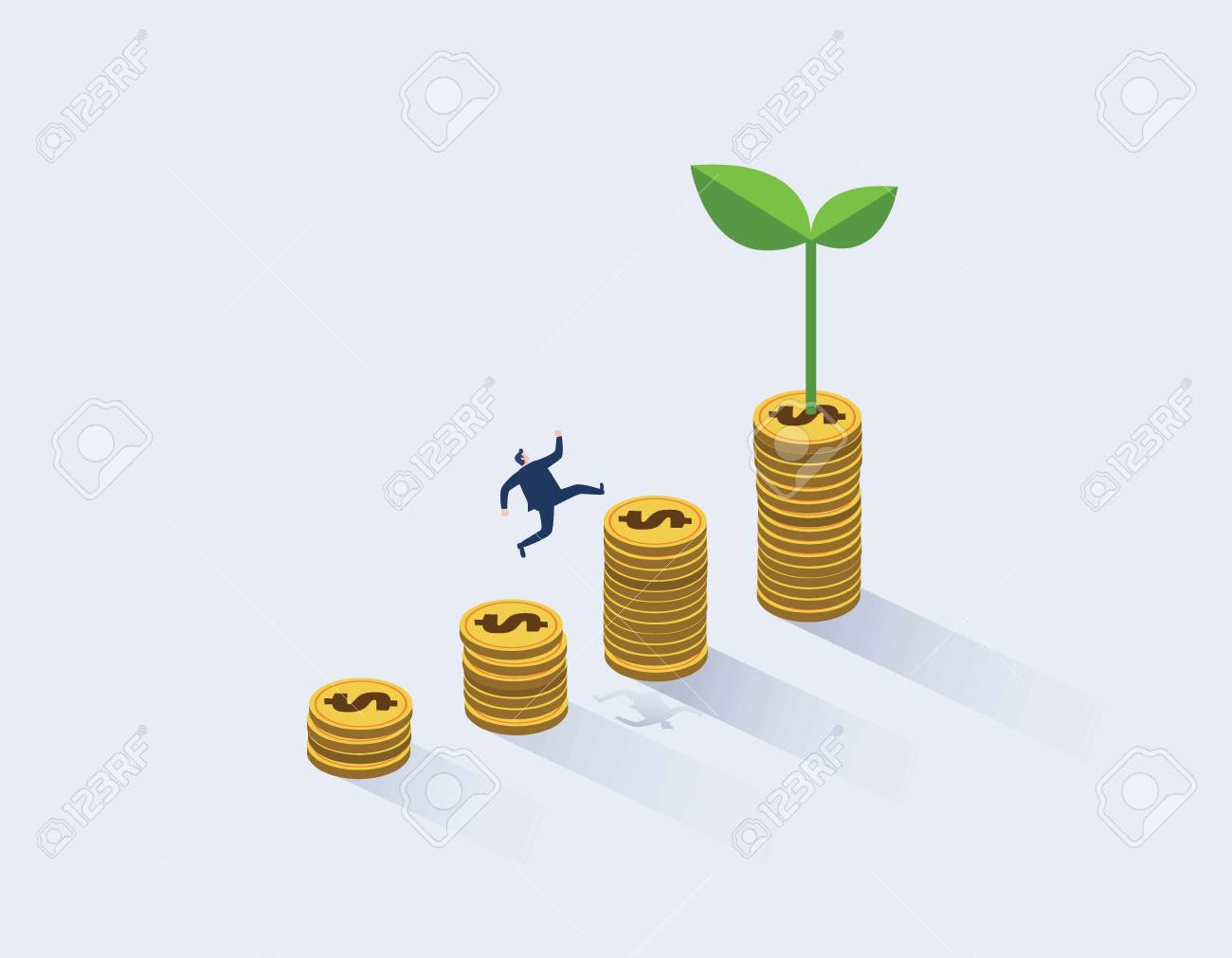 businessman running to the