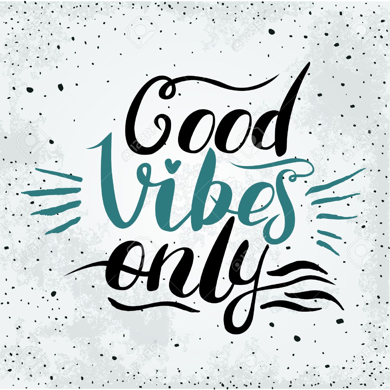good vibes only hand