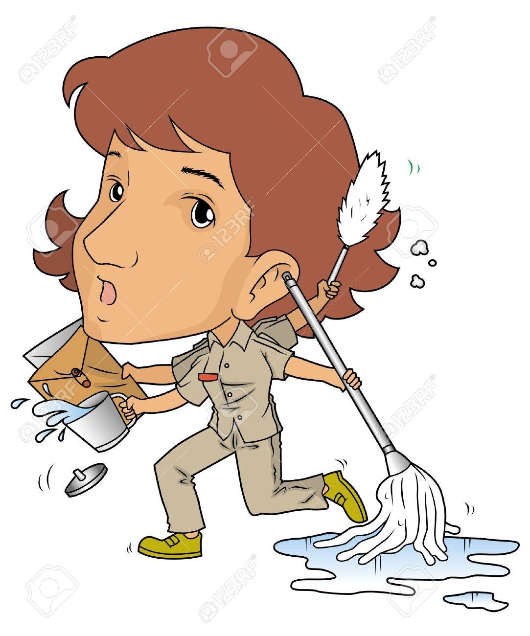 Female Janitor Royalty Free SVG, Cliparts, Vectors, and Stock Illustration.  Image 15825874.