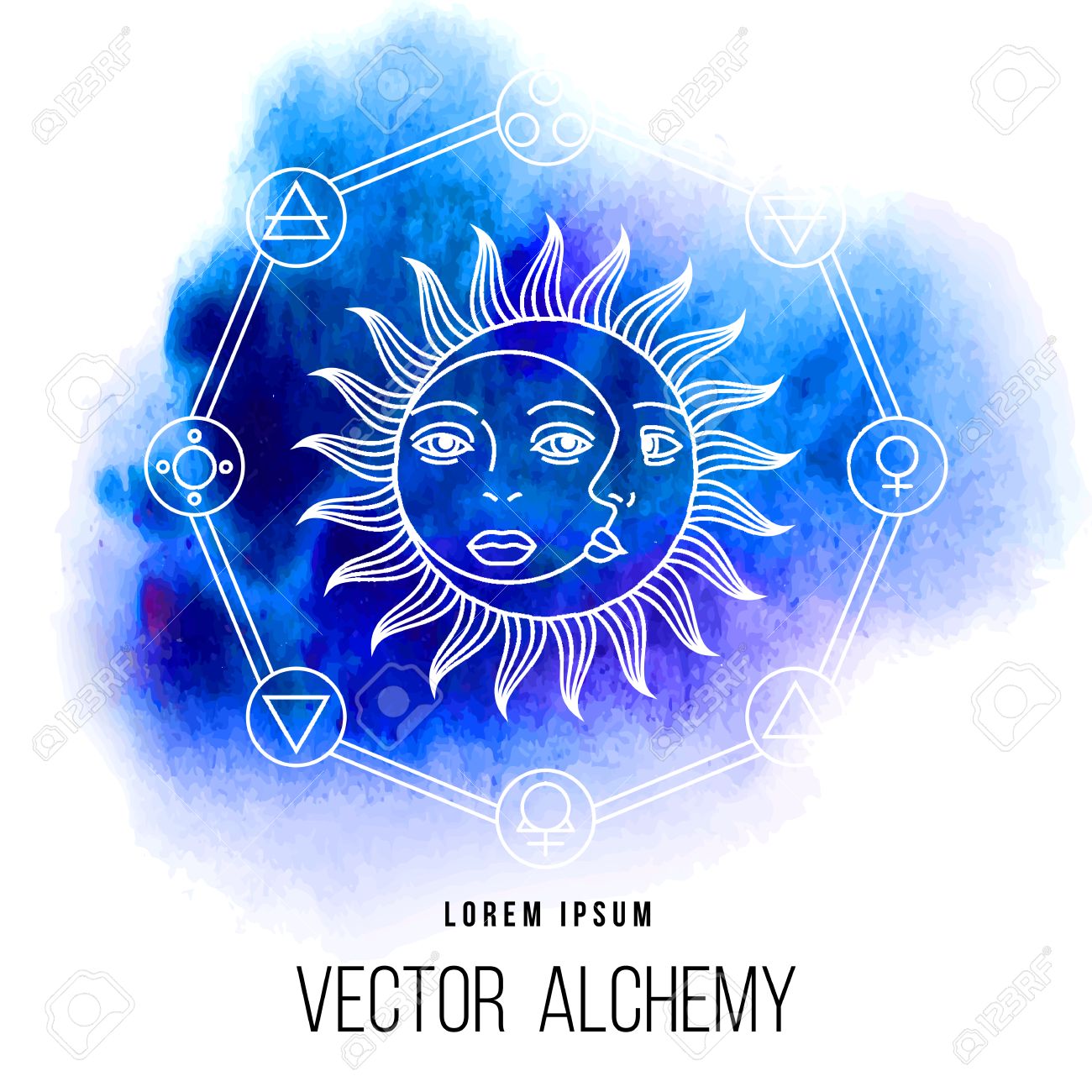 Vector Geometric Alchemy Symbol With Eye Sun Moon Shapes And Royalty Free Cliparts Vectors And Stock Illustration Image Vector Geometric Alchemy Symbol With Eye Sun Moon Shapes And Royalty Free Cliparts Vectors And Stock Illustration Image