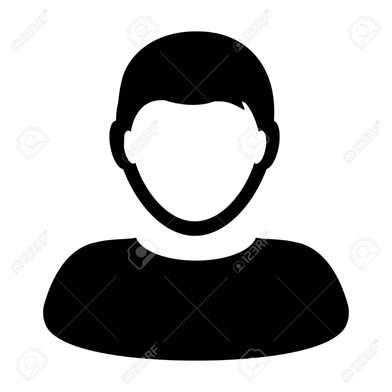 black avatar person icons. user profile icon 7319933 Vector Art at