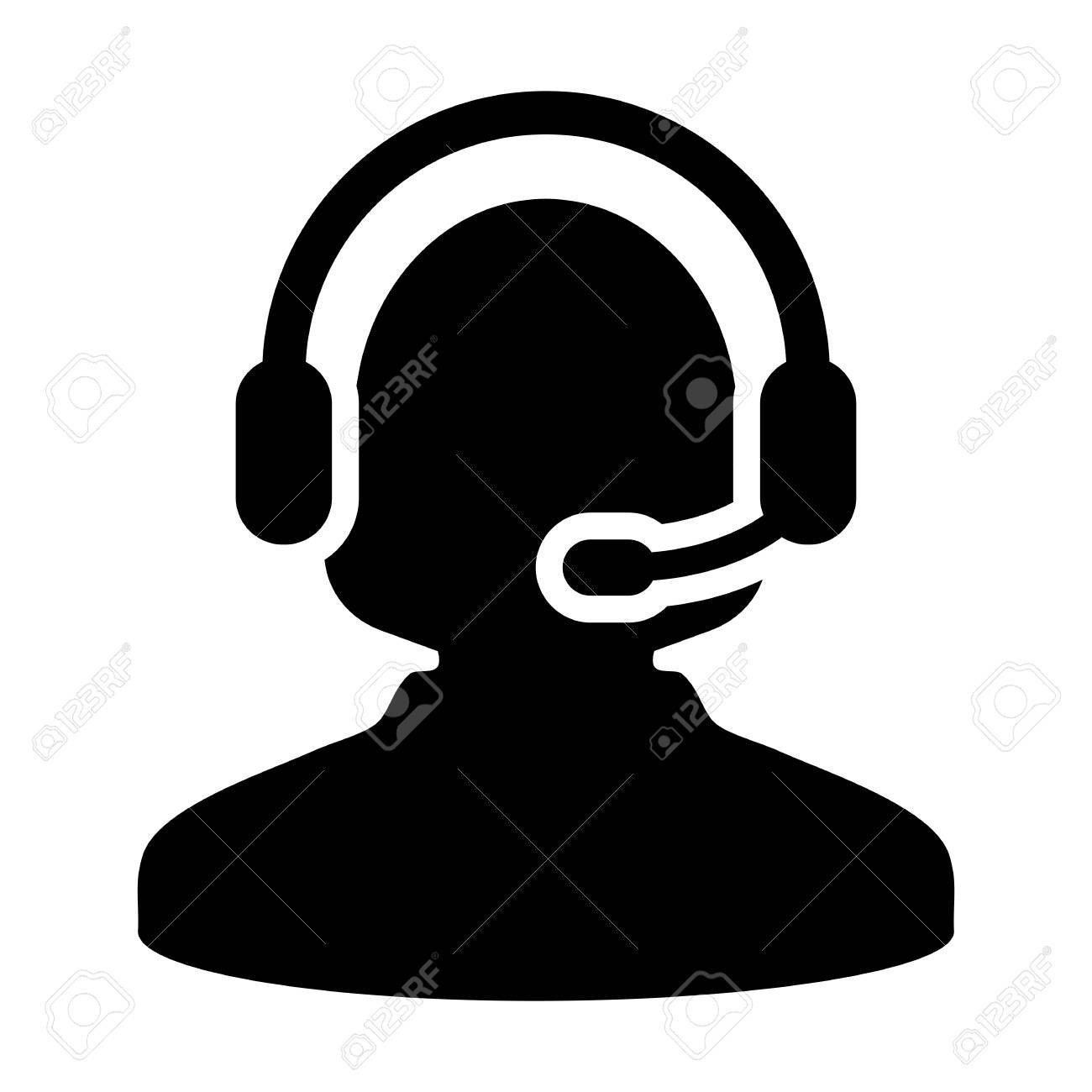 顧客サービス サポート ヘルプデスク コール センター ベクトル アイコン のイラスト素材 ベクタ Image