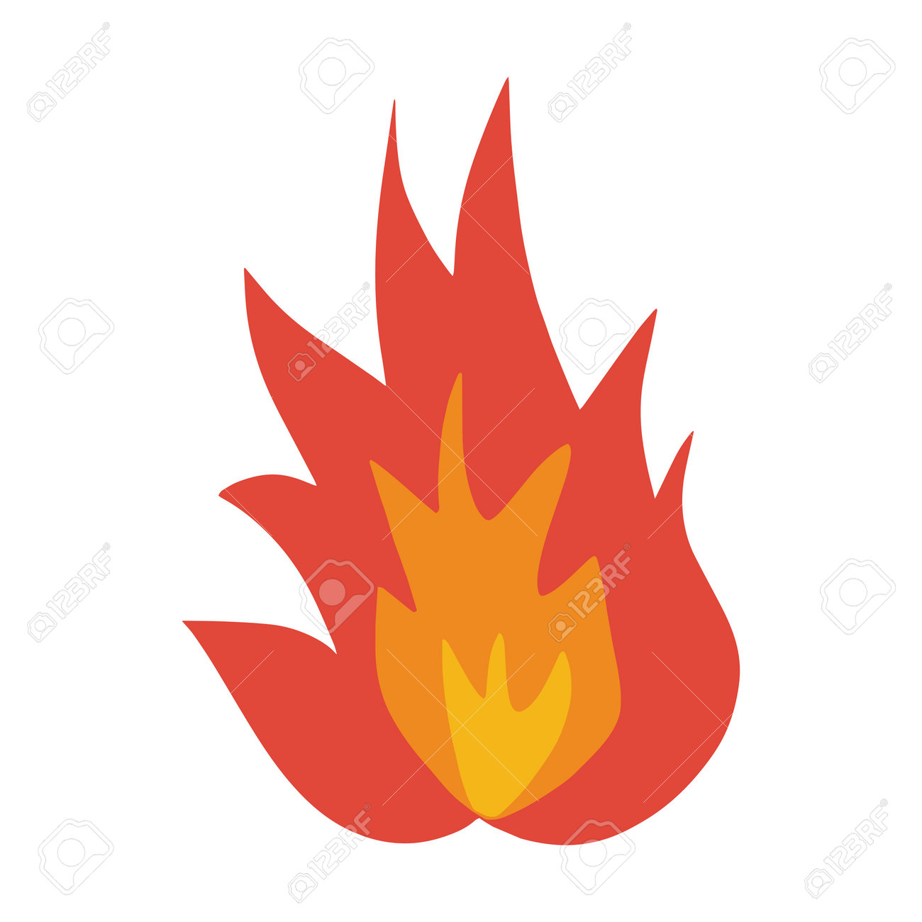 Cone De Fogo Vector Forma Abstrata Queimando Ilustração De Chama Quente Royalty Free SVG, Cliparts, Vetores, e Ilustrações Stock. Image 193119799