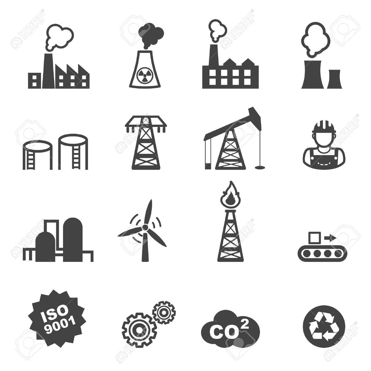 Industry Icons, Mono Vector Symbols Royalty Free SVG, Cliparts, Vectors,  and Stock Illustration. Image 31896991., image size:1300x1300