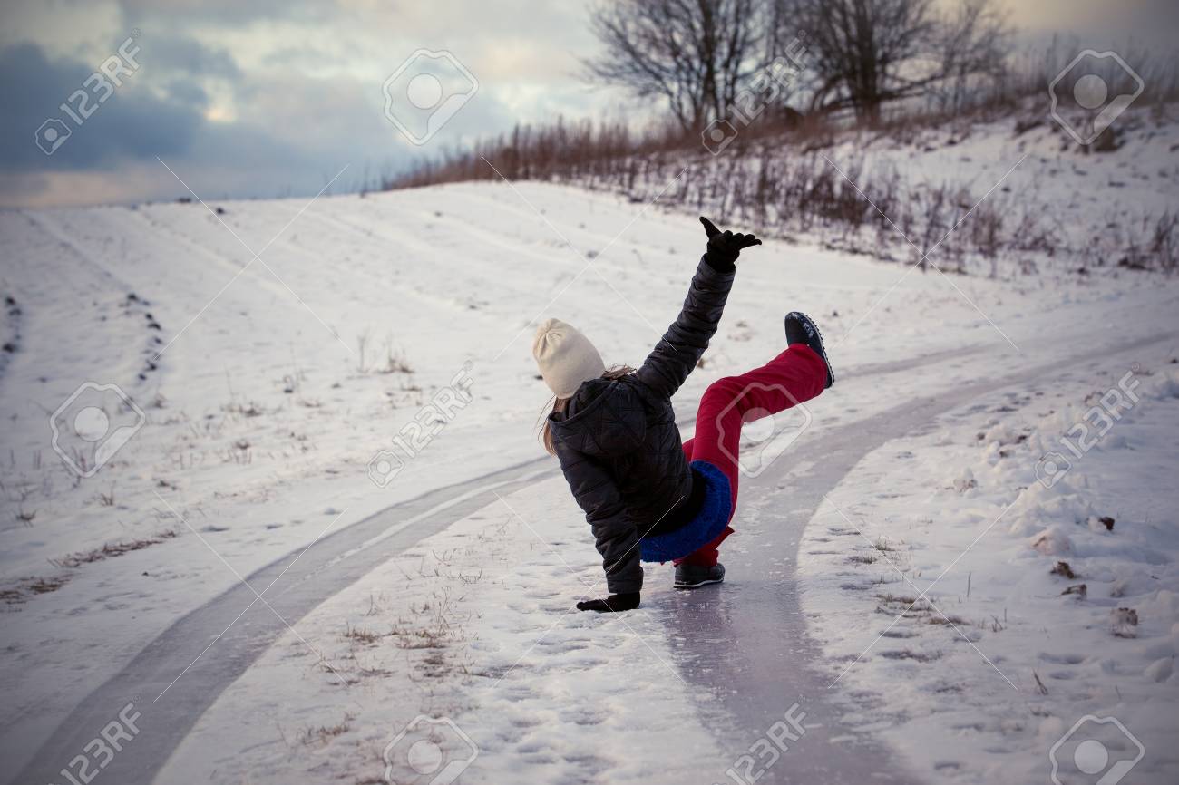 slip on ice