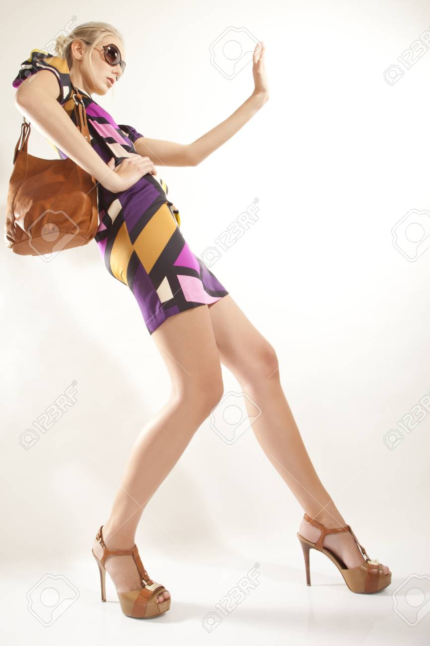 patterned mini dress