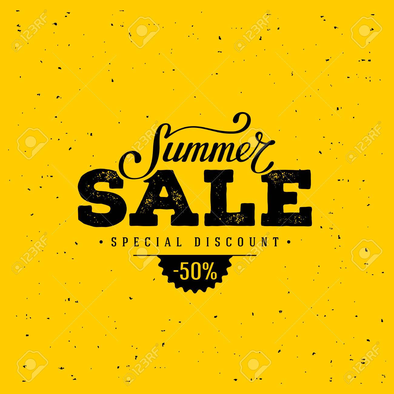 夏のセールのバナーです ビンテージ デザイン ベクトルの図 のイラスト素材 ベクタ Image