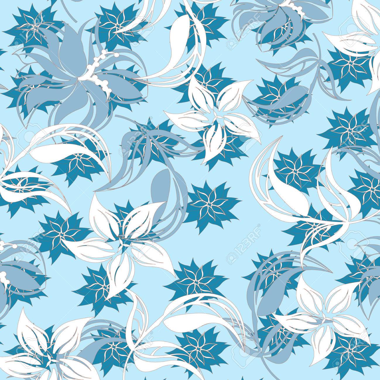 Ilustracion Perfecta De Flores Estampado De Flores Textura Arte Ilustraciones Vectoriales Clip Art Vectorizado Libre De Derechos Image