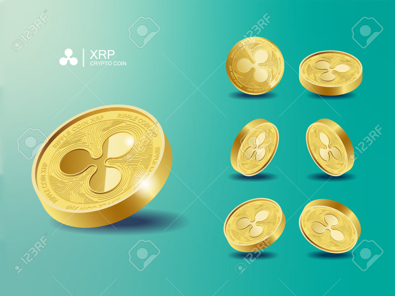 리플 Xrp 암호 화폐 동전. 암호화 동전에 대한 원근 그림입니다. 로열티 무료 사진, 그림, 이미지 그리고 스톡포토그래피. Image  173573807